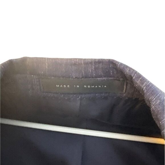 Hugo Boss Men's Blazer Made In Romania Silk Linen Wool Blend Navy Size 40R - Picture 5 of 11